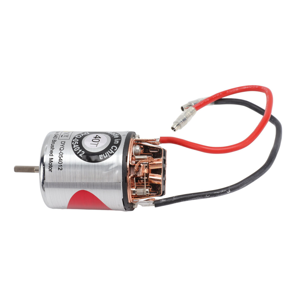 Waterproof 40T Rc Brushed Motor 540 With Replaceable Carbon Brush, 35.5Mm Diameter 8401355825287