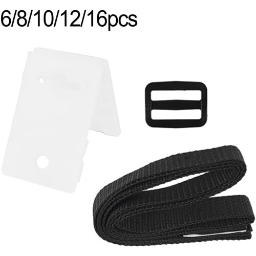 Adjustable Fastening Clips And Straps For Solar Pool Covers Pool Reel Roller Compatible 8pcs 1