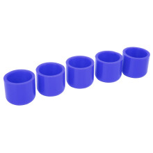 5 Stück 32 mm Silikonsaugenschlauch-Endkappen Wasserfest Hitzebeständig Blau