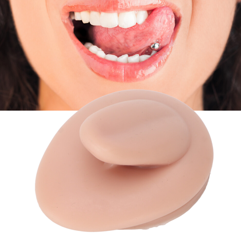 Silicone Tongue Model Soft 3D Acupuncture Fake Piercing Display Medium Skin