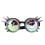 Rainbow Kaleidoscope Rave Goggles Adjustable Crystal Lenses Steampunk 14