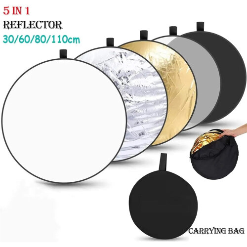 Portable Collapsible Round Photography Reflector 30cm Diffuser Disc For Studio And Outdoor Lighting 1