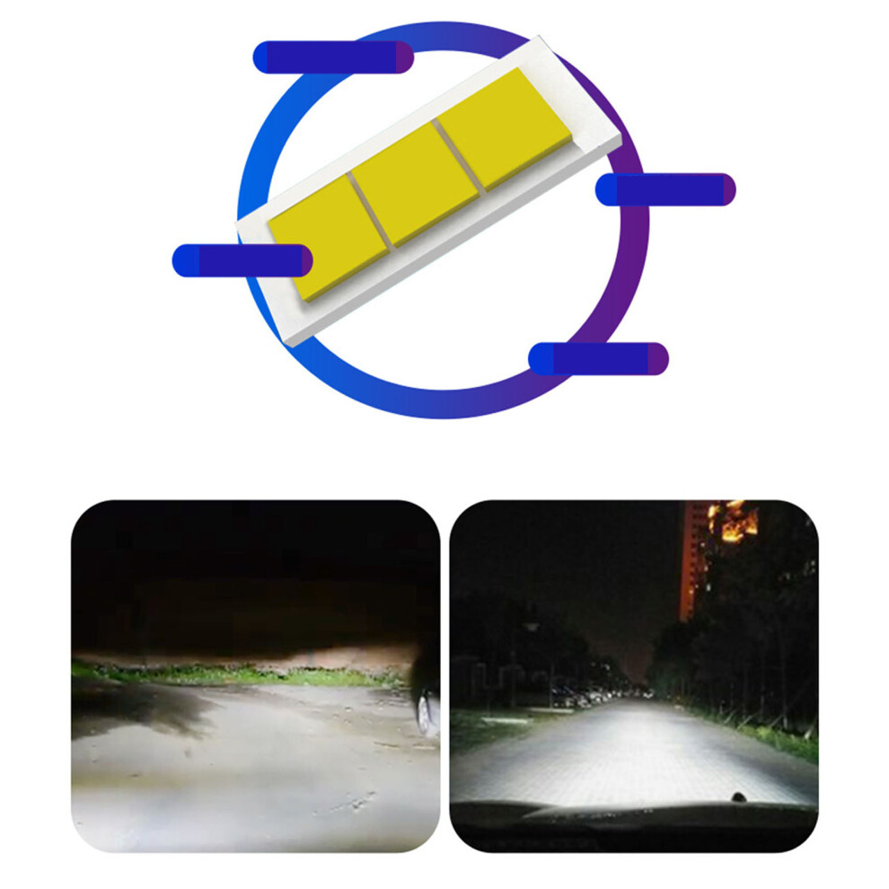 Motorcycle Led Headlight Bulb Fisheye Lamp Kit Aluminum 12-24V High/Low Beam Y8-H4 4901355869310
