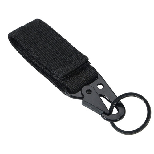 Nylon Multifunctional Mountaineering Buckle 10.5x2.5cm Black 1