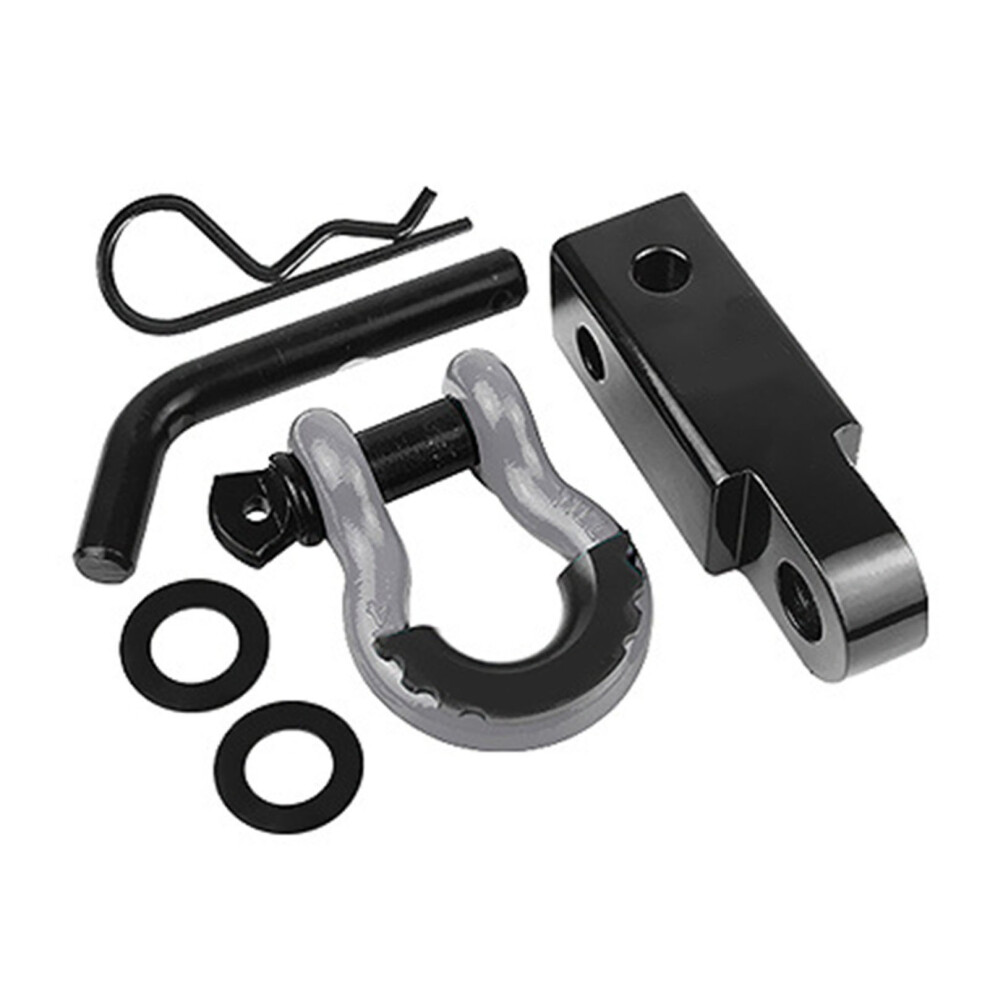 High Strength Steel Shackle Hitch Receiver With Pu Insulation, Gray 8261355869786
