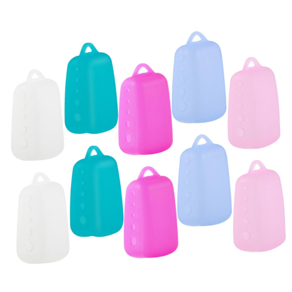 Toothbrush Head Covers 10 Pcs Portable Protector Caps Food-Grade Silicone Lightweight Reusable For Camping And Daily Use