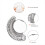 CNNOTEPAD-Ringmaatmeetset, massieve doornmaat 2