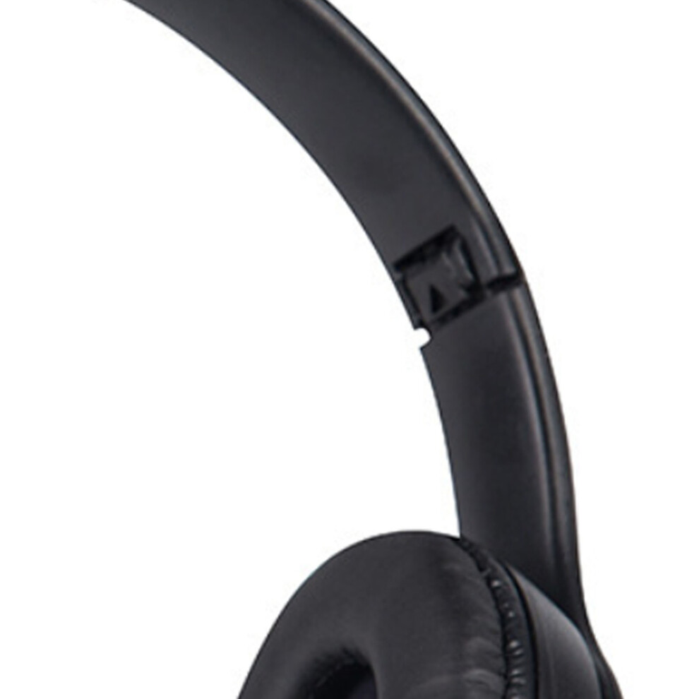 Black Wireless Foldable Bluetooth Over-Ear Gaming Headphones In