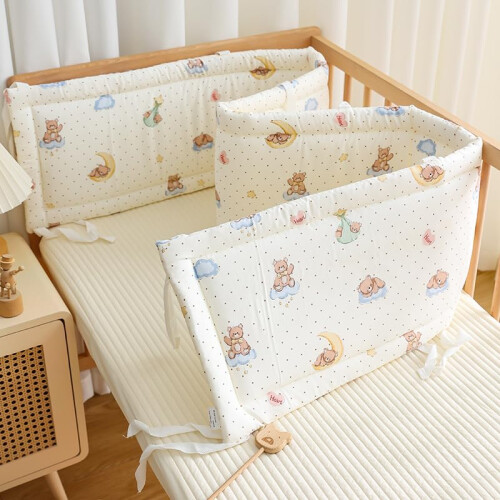 Cot Protector Bumper Breathable Mesh Cot Bumper Liner 100x28cm For Cot Bed Headboard Protector B04