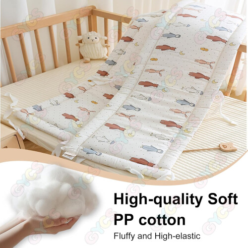Cot Protector Bumper Breathable Mesh Cot Bumper Liner 100x28cm For Cot Bed Headboard Protector B04 1