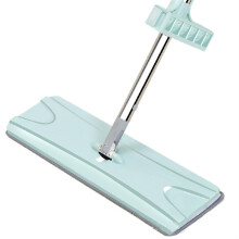 Mop Floor Flat Squeeze Mop With Folding Bucket Hands Free Washing Microfiber Replacement Pad Automatic Spin