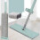 Mop Floor Flat Squeeze Mop With Folding Bucket Hands Free Washing Microfiber Replacement Pad Automatic Spin 5