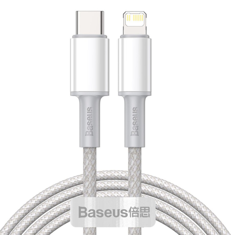 Baseus Weiß Usb-C-Auf-Lightning-Daten- Und Ladekabel High Density Braided, 20W, 2M, Catlgd-A02 - Bild 6