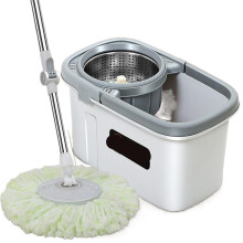 Flat Mop Automatic Spin Mop With Bucket Hand Free Floor Cleaning Microfiber Pads For Household Floors