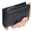 Cartera para varias tarjetas de cuero PU negro vertical 11