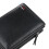 Cartera para varias tarjetas de cuero PU negro vertical 6