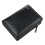 Cartera para varias tarjetas de cuero PU negro vertical 2
