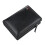 Cartera para varias tarjetas de cuero PU negro vertical 5
