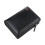 Cartera para varias tarjetas de cuero PU negro vertical 4