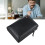 Cartera para varias tarjetas de cuero PU negro vertical 8
