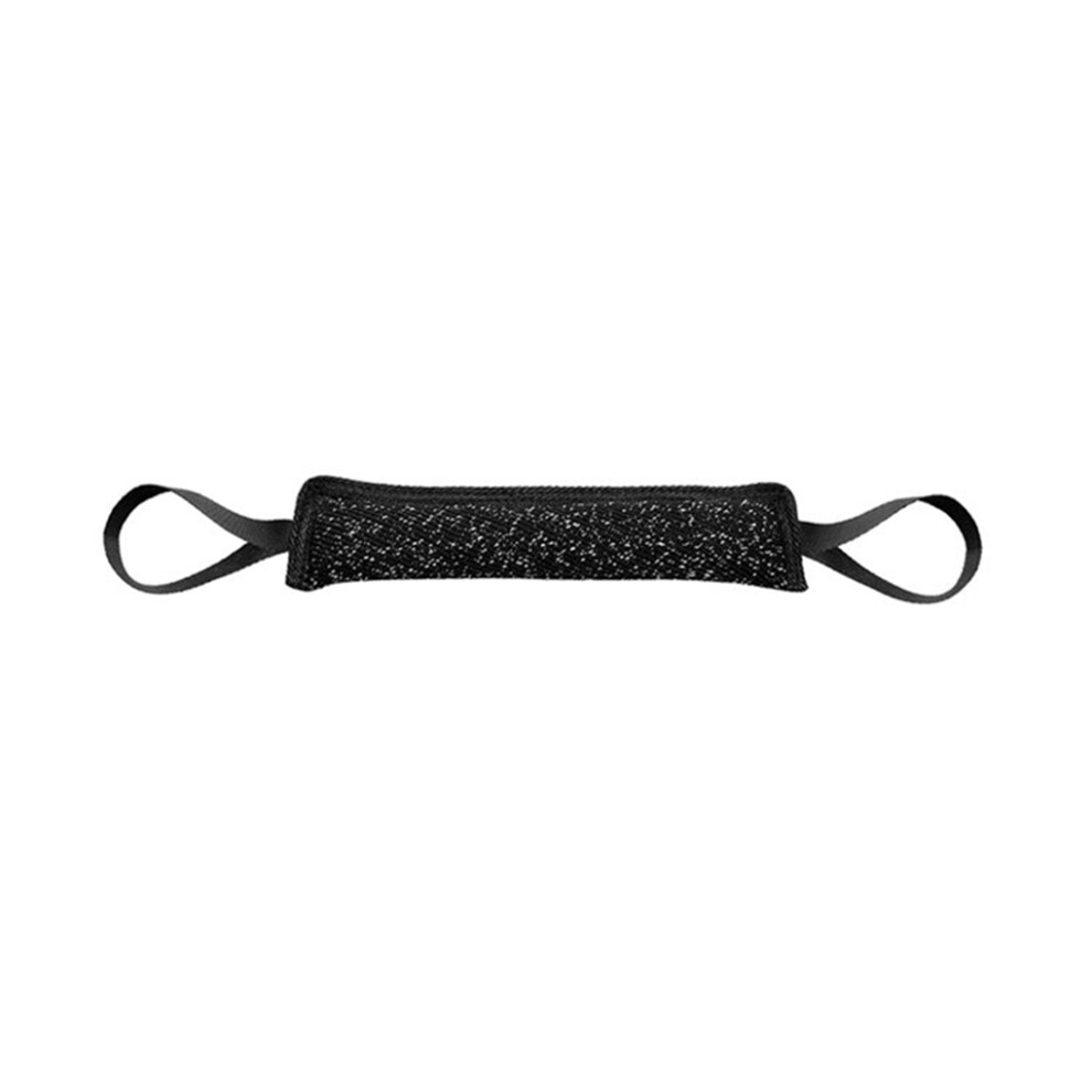 (Black) Cotton Cloth Pet Trainer Portable Dual Handle Relaxing Chewing Toy-image-OPC-PMG5ZY5-NEW