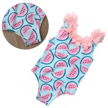Girls One-Piece Swimsuit Watermelon Print 3D