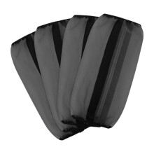 Horse Boots Fly Nylon No-Slip 4-Piece Set Black Horse Leggings