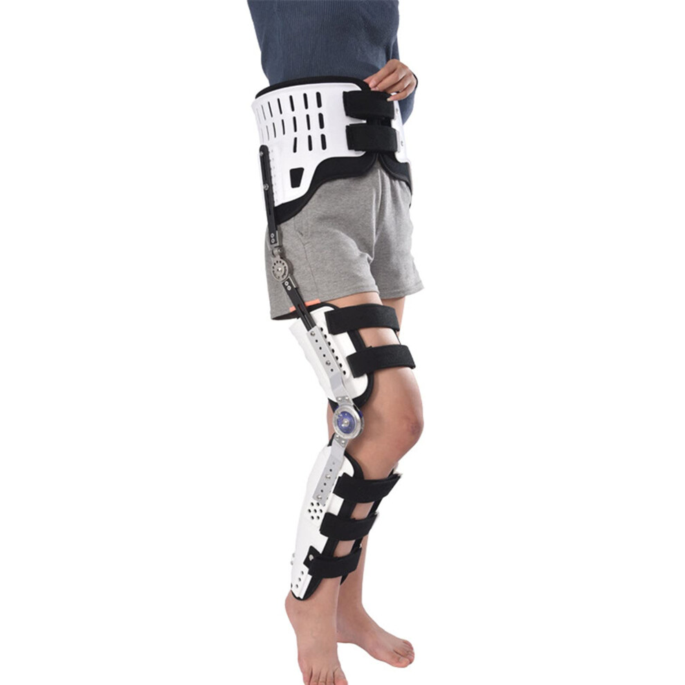 Hip And Knee Ankle Orthosis Adjustable Hip Fixation For Femoral Fracture Lower Limb Paralysis (A/Right)