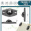 (As show, One size) 24 Pieces Adhesive Wheels Mini Fixed Wheels Caster Boxes Caster Small Caster Paste Sticky Caster Bl 2