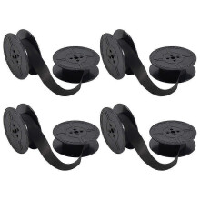 (As show, One size) 4 Pack Typewriter Ribbon Twin Spool Typewriter Ribbon Ink (Black)d