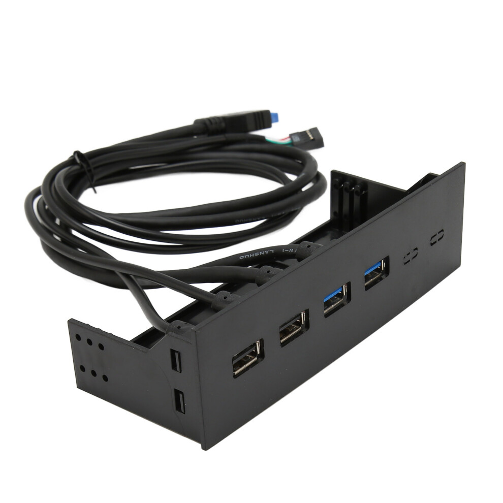 Effortless Pc Expansion: 5.25In 4-Port Usb 3.0 Front Panel Hub 5Gbps 7611355902104