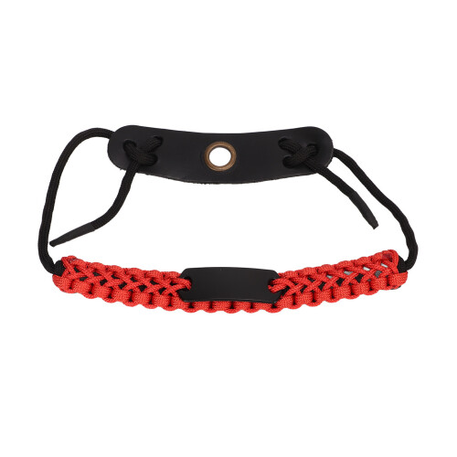 Red Nylon Wrist Sling for Bow Archery Adjustable & Durable Design