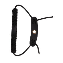 Black Adjustable Archery Bow Wrist Sling for Precise Shot Control