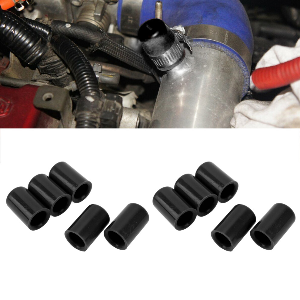 10Pcs Silicone Blanking Caps 14Mm Intake Vacuum Hose Plugs Black 9461355907573