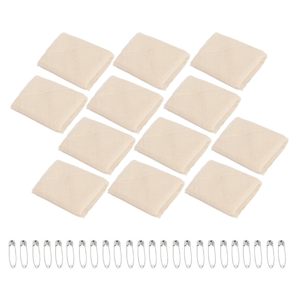 12pcs Gauze Triangular Bandage Support for Fractures, Sling, Dressing