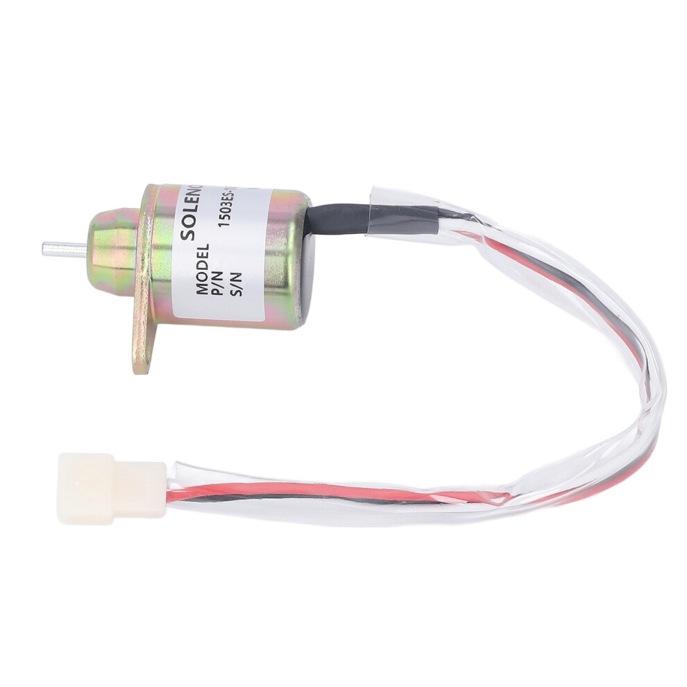 12V Fuel Shut Off Solenoid Valve For Excavators 1503Es-12S5suc5s 5071355908087