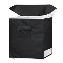 Refrigerator Dust Cover Outdoor Waterproof 210D Oxford Chest Freezer Covers With Storage Pocket Washer Dryer Covers