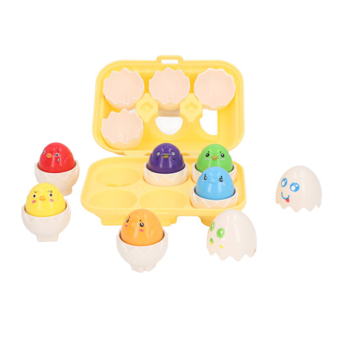 6PCS Ei Form Passenden Spielzeug Set Realistische 1