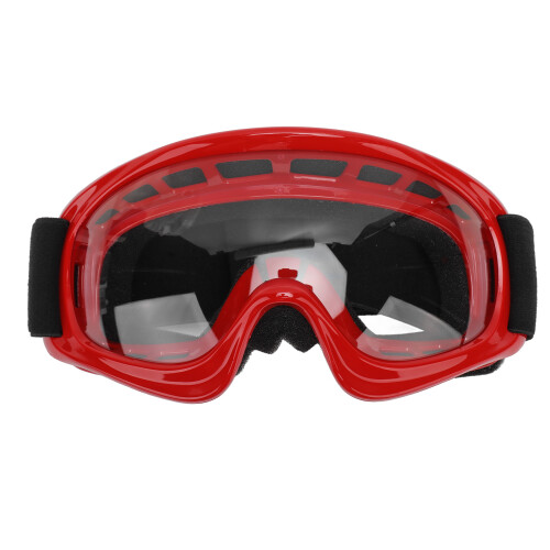 Kid's Red ATV Goggles - Flexible UV Protected & Adjustable Fit 1