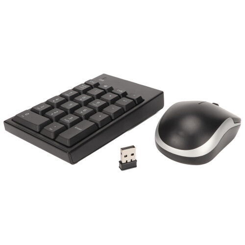 Wireless Number Pad Mouse Combo 2.4GHz 22 Keys 1200DPI 2