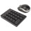 Wireless Number Pad Mouse Combo 2.4GHz 22 Keys 1200DPI 10
