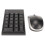 Wireless Number Pad Mouse Combo 2.4GHz 22 Keys 1200DPI 16
