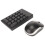 Wireless Number Pad Mouse Combo 2.4GHz 22 Keys 1200DPI 4