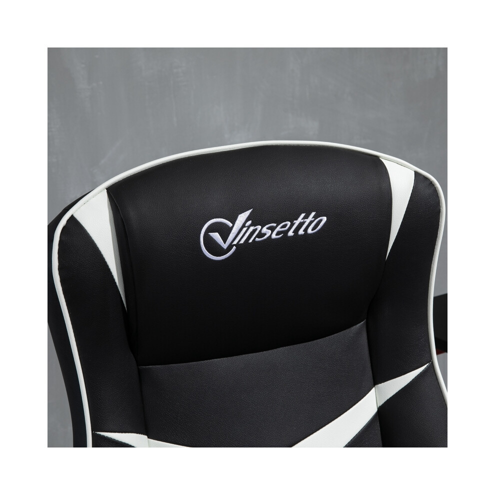 Gaming Chair Ergonomic PVC Leather with Adjustable Height & Swivel Base Home Office Desk Chair Black-image-OPC-PMG6CYK-NEW