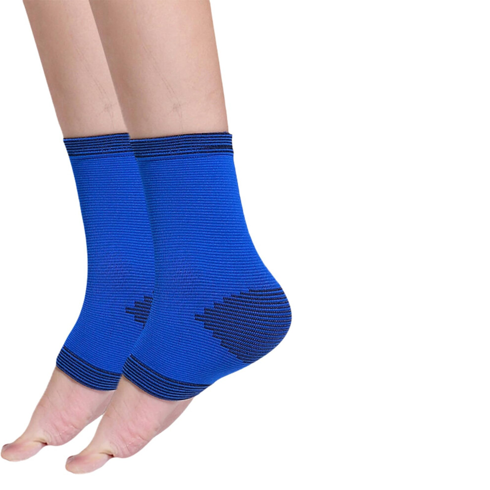 Blue Children Ankle Brace Compression Sleeve, Breathable Ankle Sock For Soccer And Running, Pediatric Plantar Sock,