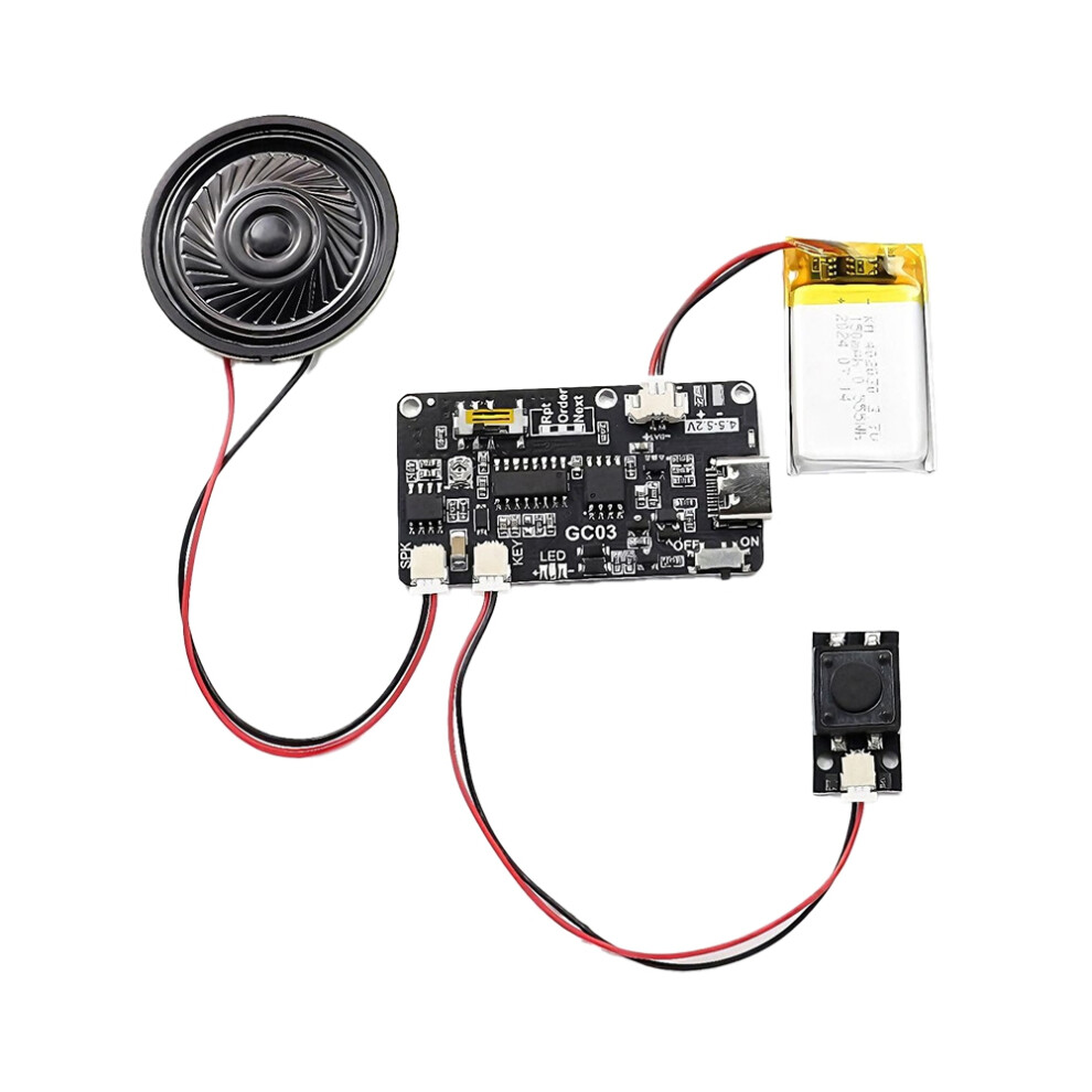 Recording Greeting Card 8M Movement Box Mp3 Download Voice Module Light 4711093072336