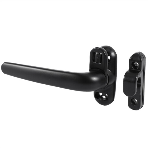 Door and Window Handle Lock Casement Window Lock Wheel Handle Black 2