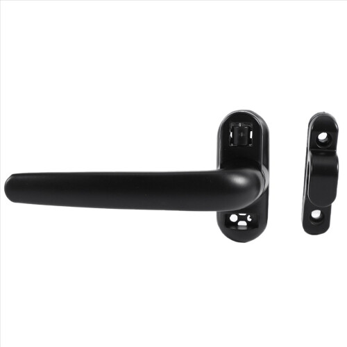 Door and Window Handle Lock Casement Window Lock Wheel Handle Black 1