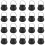 20 Pcs Candy Kettles Witch Skeleton Cauldron Holder Pot with Handle 3