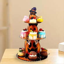 Festive Halloween Dessert Stand Spooky Halloween Cupcake Stand B